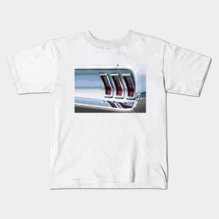 Vintage american muscle car in watercolor Kids T-Shirt